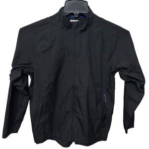 Adidas Jacket Women's Medium Wind Climaproof Packable Windbreaker‎ Black